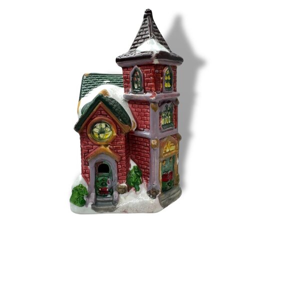 Vintage Wellington Square 2004 Ceramic Christmas Village Church Ornament - Picture 4 of 7